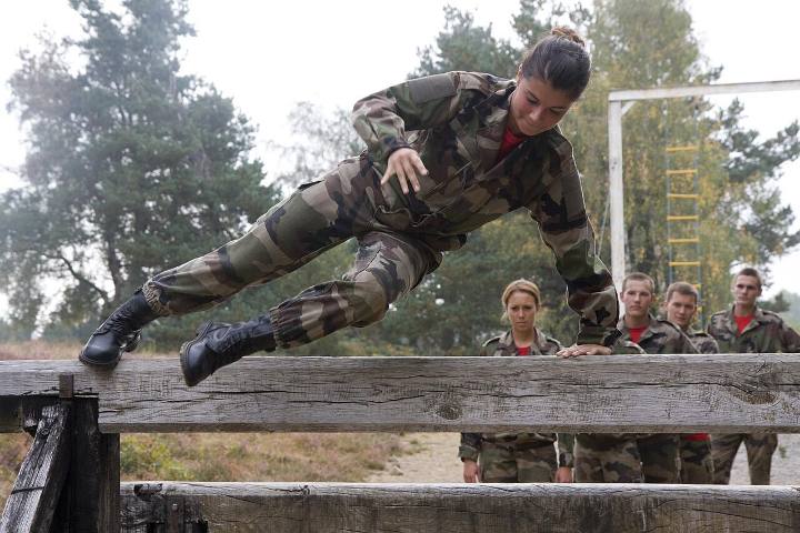 Parcours d'entraînement au camp de La Courtine